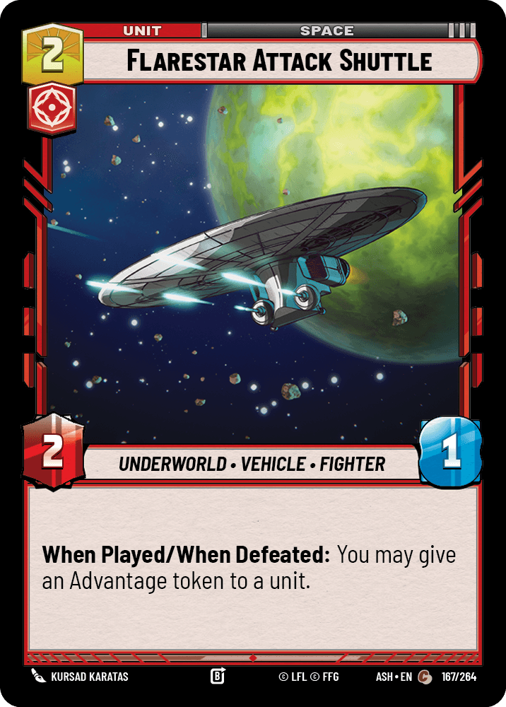 【ASH167/EN】Flarestar Attack Shuttle
