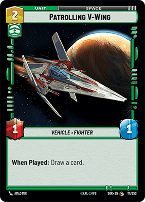 【傷あり特価】【SOR111/EN】Patrolling V-Wing