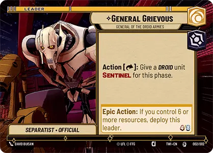 【傷あり特価】【TWIPR02/EN】General Grievous - General of the Droid Armies