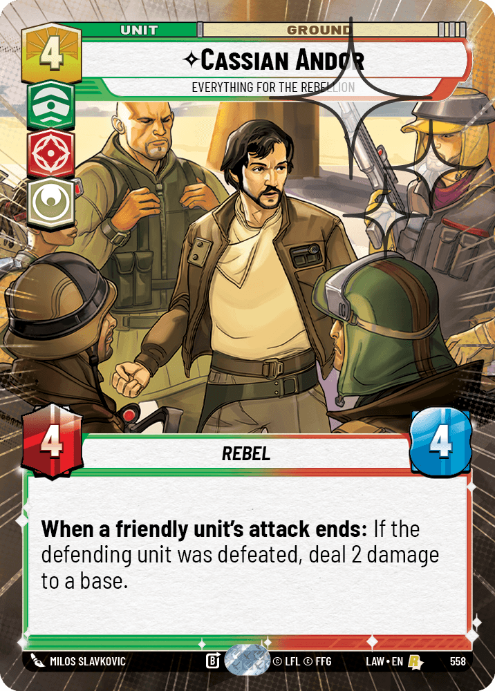 【LAW558/EN】Cassian Andor - Everything for the Rebellion (Hyperspace/Foil)