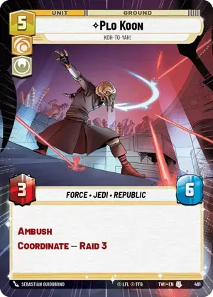 【傷あり特価】【TWI461/EN】Plo Koon - Koh-to-yah!(HYPERSPACE)
