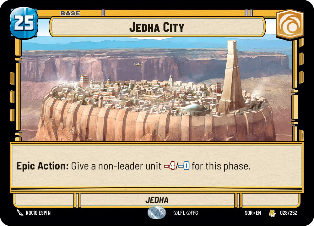 【傷あり特価】【SOR028/EN】Jedha City(FOIL)