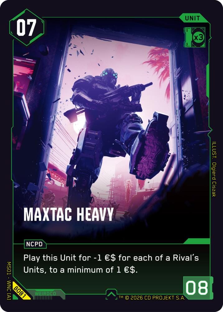 【WNCBβ081/EN】MaxTac Heavy
