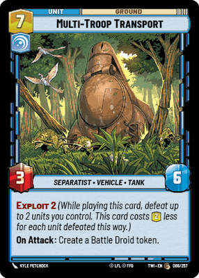【傷あり特価】【TWI066/EN】Multi-Troop Transport(FOIL)