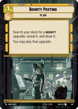 【SHD495/EN】Bounty Posting (HYPERSPACE/FOIL)