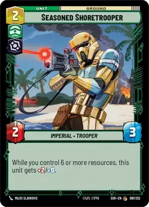 【傷あり特価】【SOR081/EN】Seasoned Shoretrooper(FOIL)