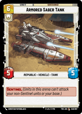 【TWI245/EN】Armored Saber Tank(FOIL)