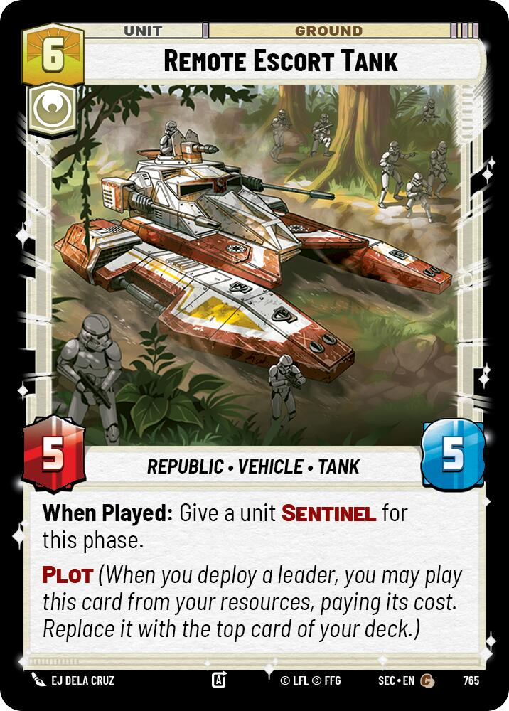 【SEC0765/EN】Remote Escort Tank (Foil)