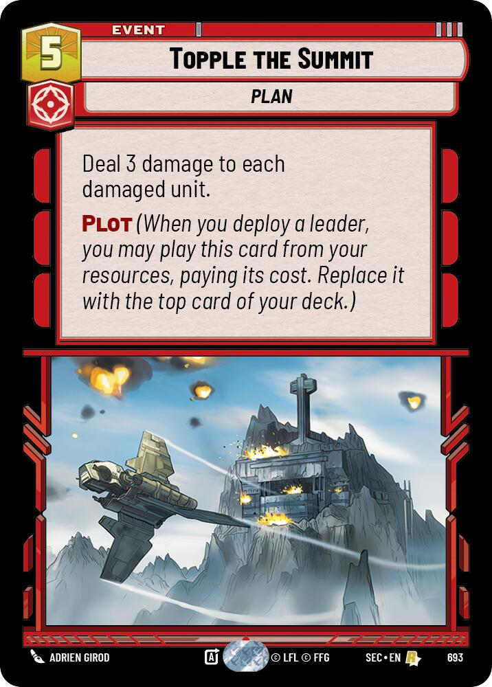 【SEC0693/EN】Topple the Summit (Foil)