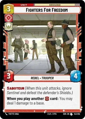 【SOR143/EN】Fighters for Freedom(FOIL)