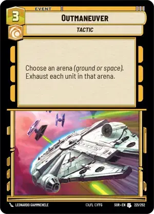 【傷あり特価】【SOR221/EN】Outmaneuver(FOIL)