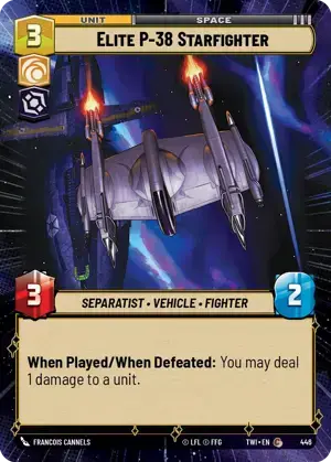 【傷あり特価】【TWI446/EN】Elite P-38 Starfighter(HYPERSPACE)