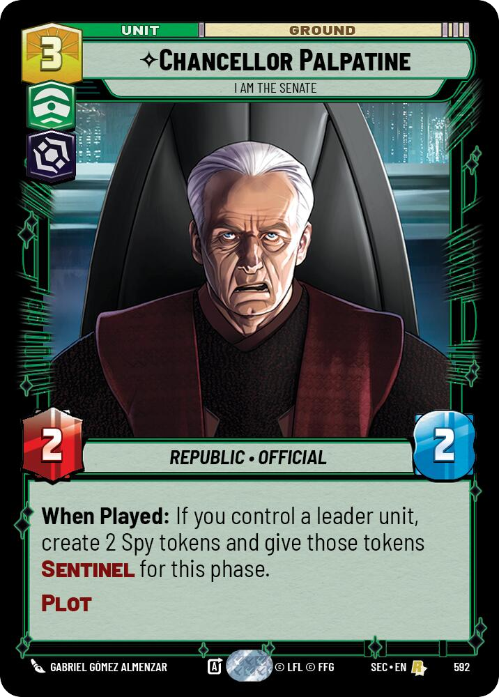 【SEC0592/EN】Chancellor Palpatine - I Am the Senate (Foil)
