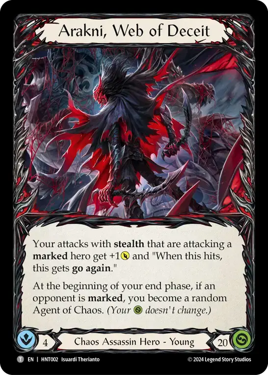 【HNT002/EN】Arakni, Web of Deceit/欺瞞の巣、アラクニ