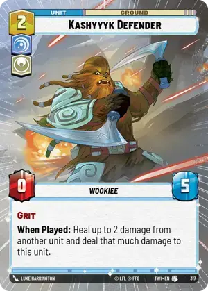 【傷あり特価】【TWI317/EN】Kashyyyk Defender(HYPERSPACE)