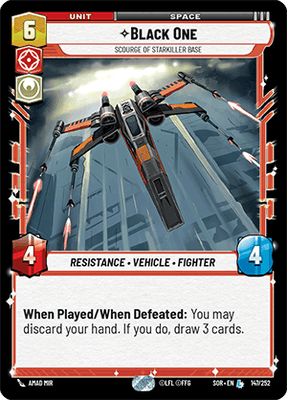 【傷あり特価】【SOR147/EN】Black One - Scourge of Starkiller Base
