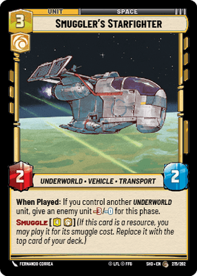 【傷あり特価】【SHD215/EN】Smuggler’s Starfighter