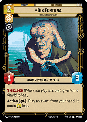 【傷あり特価】【SOR177/EN】Bib Fortuna - Jabba’s Majordomo