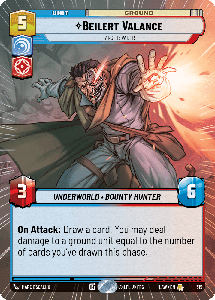 【LAW315/EN】Beilert Valance - Target: Vader (Hyperspace)
