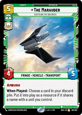 【傷あり特価】【SHD102/EN】The Marauder - Shuttling the Bad Batch