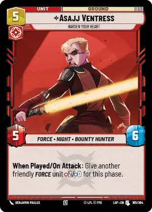 【LOF165/EN】Asajj Ventress - Harden Your Heart