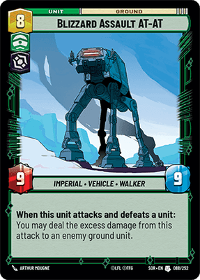 【傷あり特価】【SOR088/EN】Blizzard Assault AT-AT