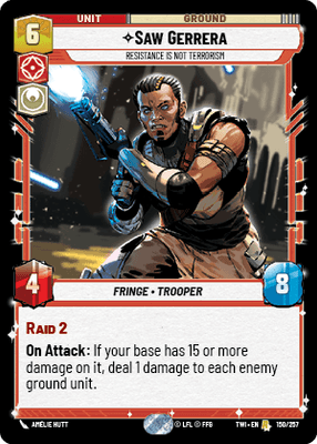 【傷あり特価】【TWI150/EN】Saw Gerrera - Resistance is Not Terrorism
