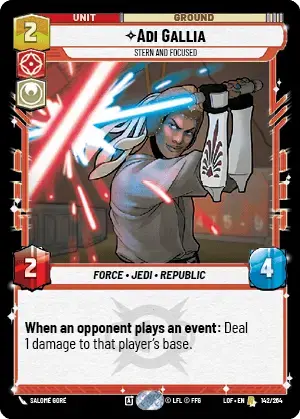 【LOF142/EN】Adi Gallia - Stern and Focused