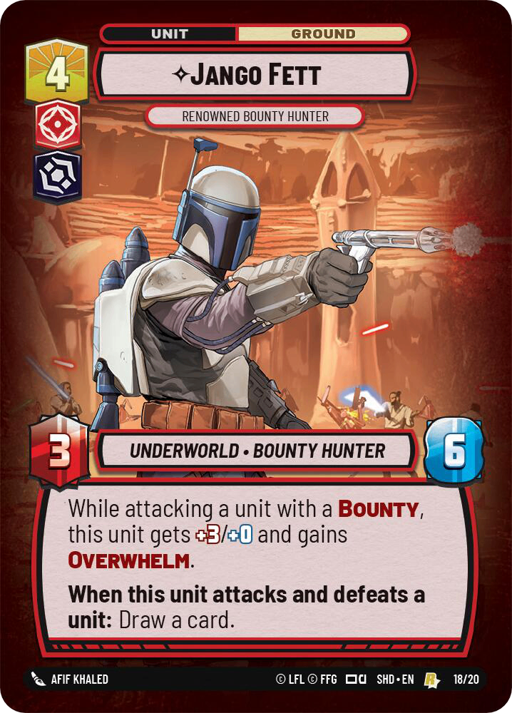 【傷あり特価】【SHDOP018/EN】Jango Fett - Renowned Bounty Hunter