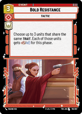 【傷あり特価】【TWI153/EN】Bold Resistance(FOIL)