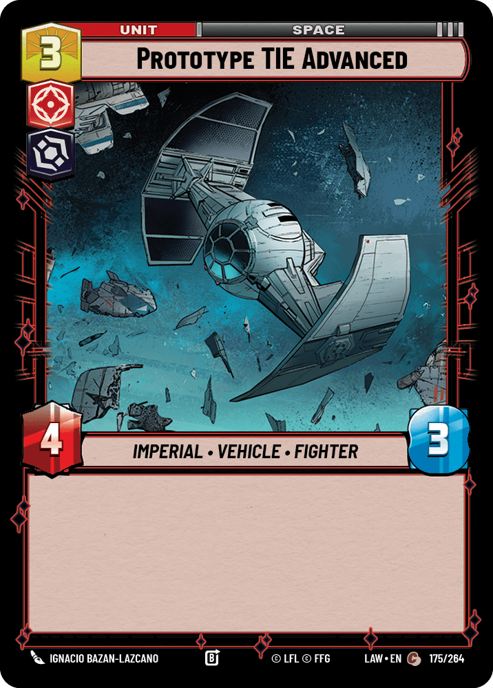 【LAW175/EN】Prototype TIE Advanced