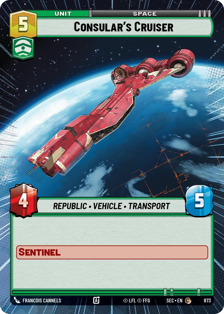 【SEC0873/EN】Consular's Cruiser (Hyperspace/Foil)