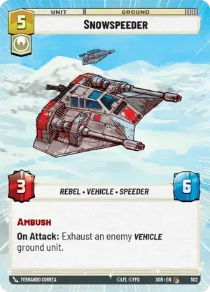 【傷あり特価】【SOR502/EN】Snowspeeder (HYPERSPACE)