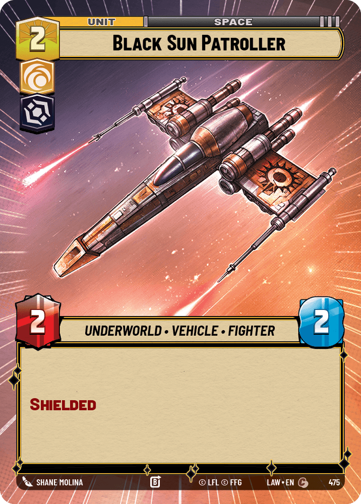 【LAW475/EN】Black Sun Patroller (Hyperspace)