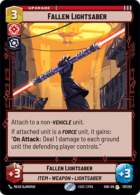 【傷あり特価】【SOR137/EN】Fallen Lightsaber