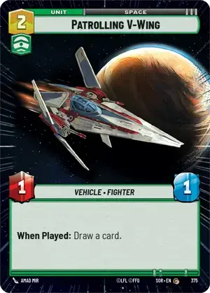 【傷あり特価】【SOR375/EN】Patrolling V-Wing (HYPERSPACE/FOIL)