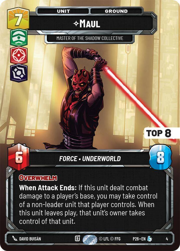 【P2605/EN】Maul - Master of the Shadow Collective(Top8 Foil)