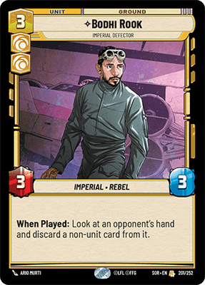 【傷あり特価】【SOR201/EN】Bodhi Rook - Imperial Defector