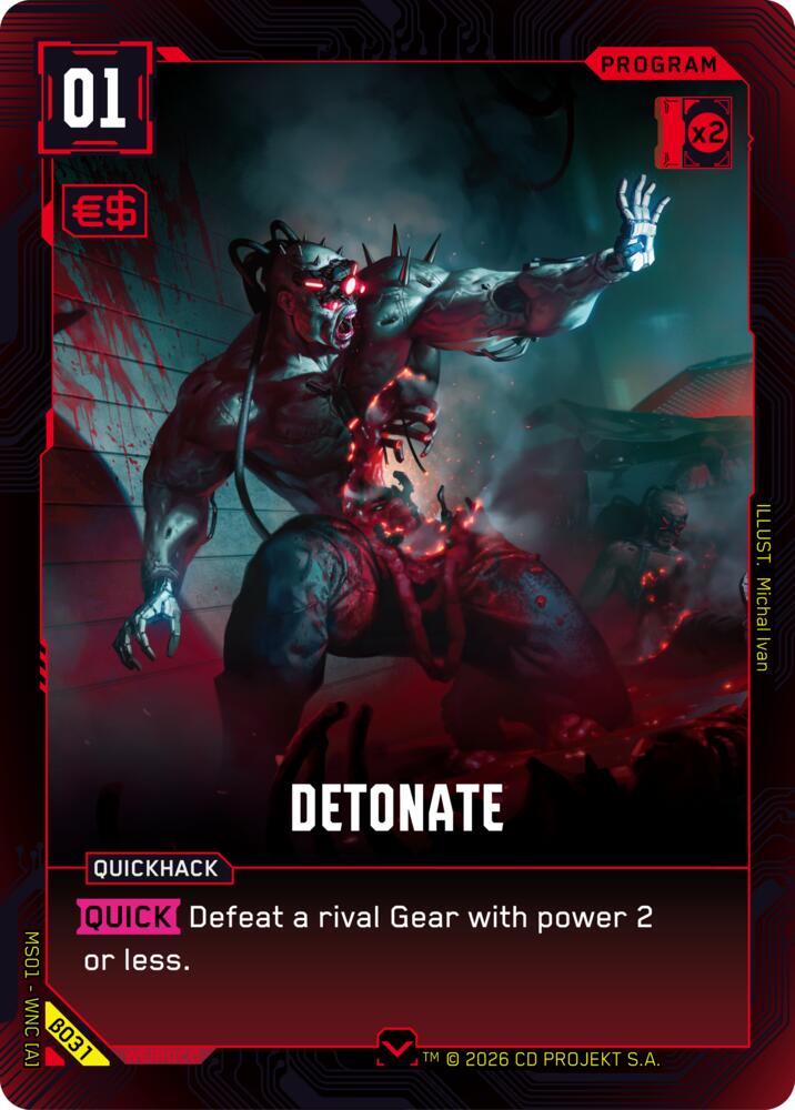 【WNCBβ031/EN】Detonate