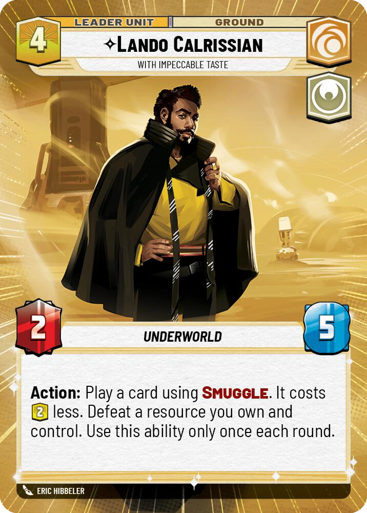 【傷あり特価】【SHD296/EN】Lando Calrissian - With Impeccable Taste