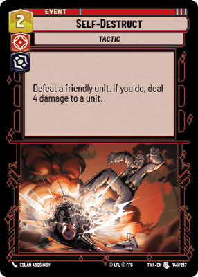 【傷あり特価】【TWI140/EN】Self-Destruct(FOIL)