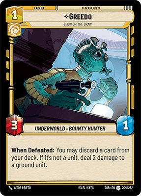 【傷あり特価】【SOR204/EN】Greedo - Slow on the Draw