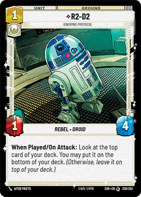 【傷あり特価】【SOR236/EN】R2-D2 - Ignoring Protocol