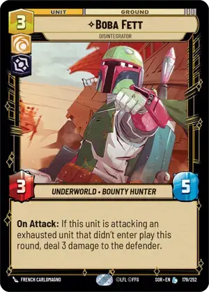 【傷あり特価】【SOR179/EN】Boba Fett - Disintegrator(FOIL)