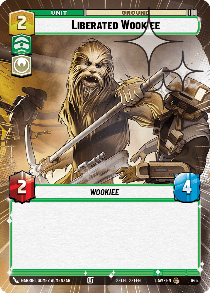 【LAW645/EN】Liberated Wookiee (Hyperspace/Foil)
