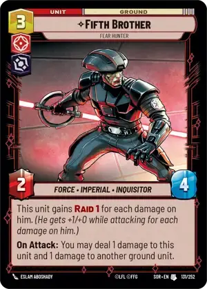 【傷あり特価】【SOR131/EN】Fifth Brother - Fear Hunter(FOIL)