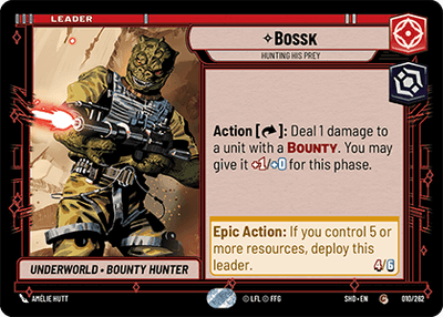 【傷あり特価】【SHD010/EN】Bossk - Hunting His Prey