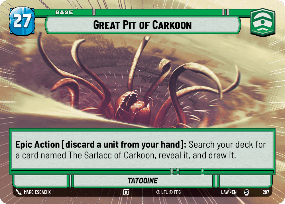 【LAW287/EN】Great Pit of Carkoon (Hyperspace)