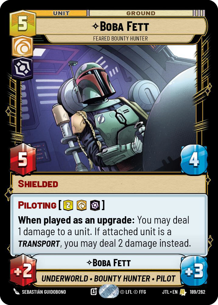 【JTL189/EN】Boba Fett - Feared Bounty Hunter