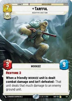 【傷あり特価】【SHD512/EN】Tarfful - Kashyyyk Chieftain (HYPERSPACE)